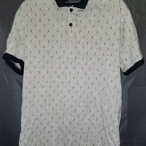 Cotton On Classic White Polo with Black Trim